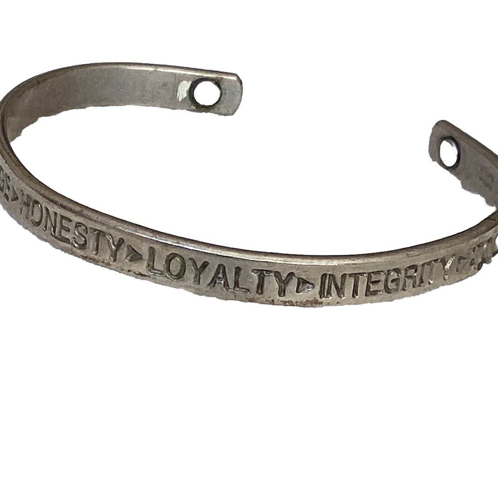 Sergio Lub Cuff Bracelet Wisdom Loyalty Tolerance Strength Courage Handmade USA